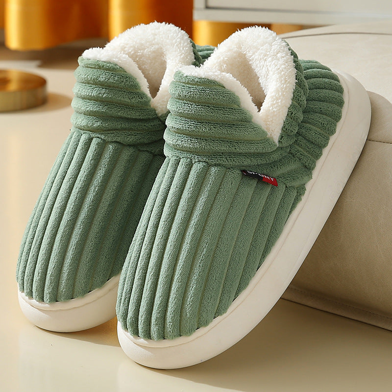 Women's Autumn And Winter Thick-soled Home Warm Couple Slippers