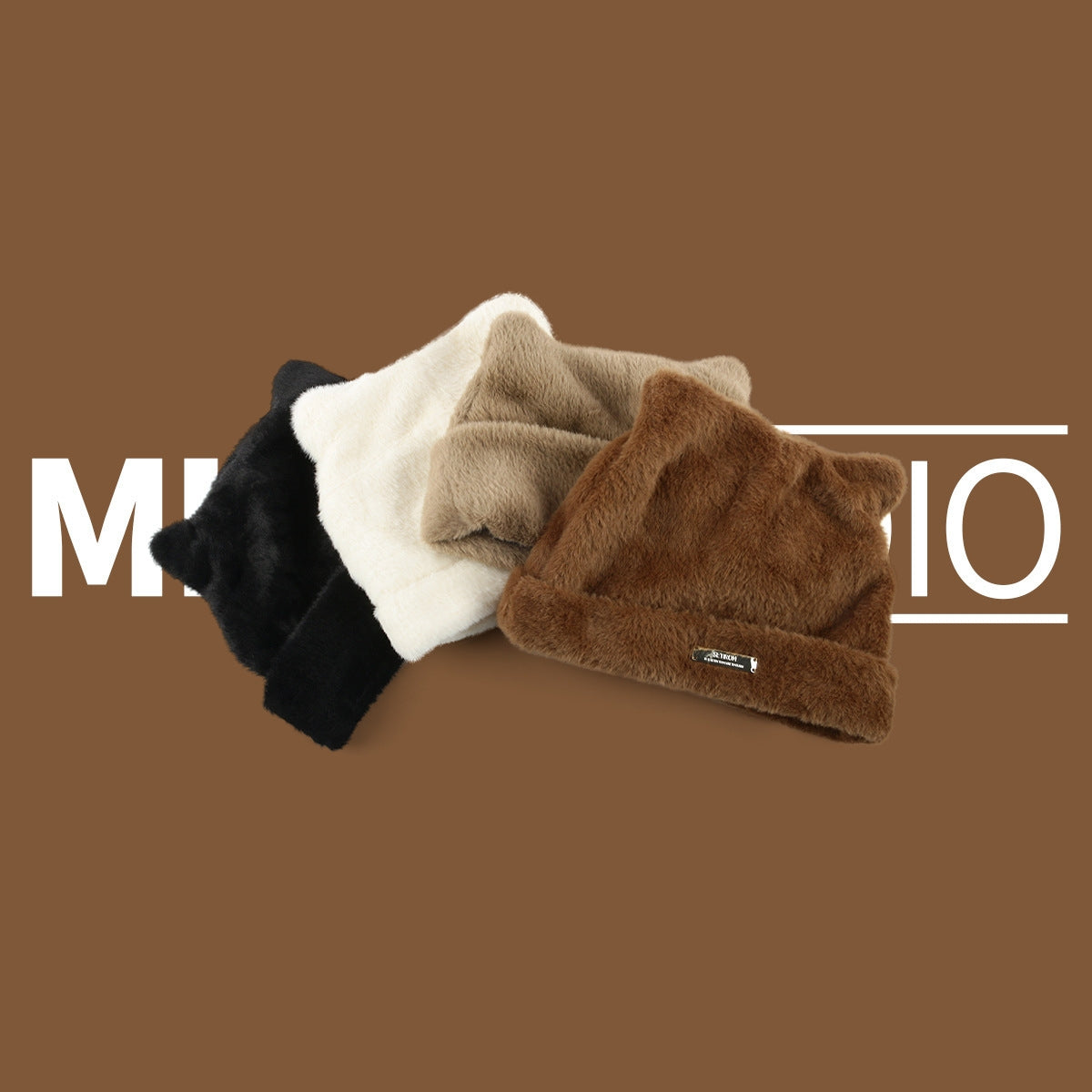 Korean New Cute Cat Ears Mink-like Knitted Hat