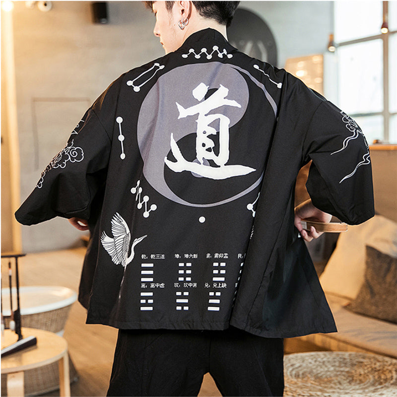 Chinese Tang Costume Improved Hanfu Men's Robe Coat