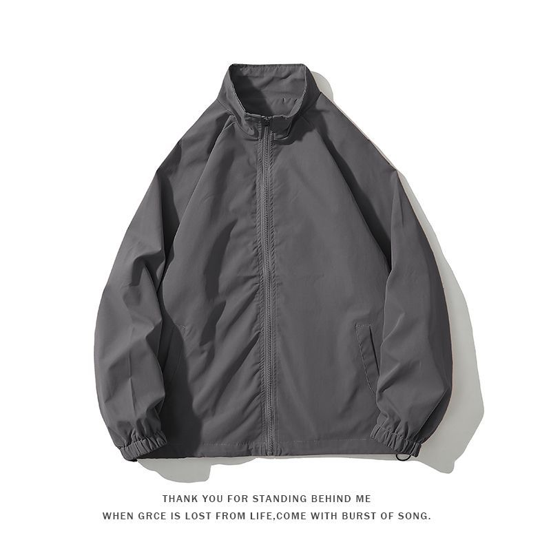 Loose Baseball Uniform Stand-up Collar Jacket