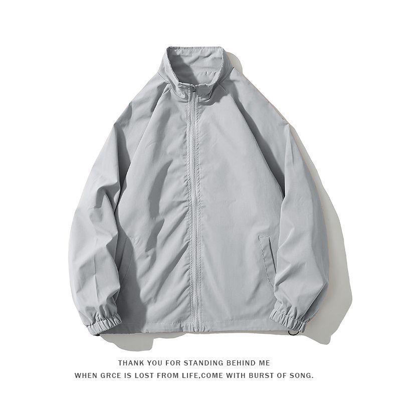 Loose Baseball Uniform Stand-up Collar Jacket