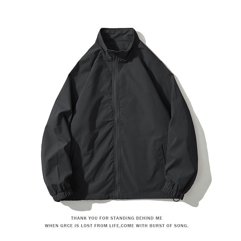Loose Baseball Uniform Stand-up Collar Jacket