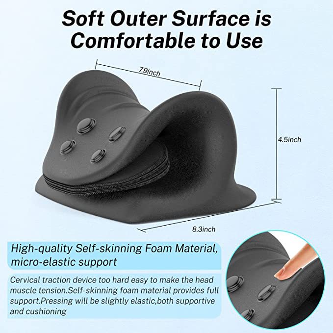 PU Foam Airbag Traction Pillow Polyurethane Cervical Massage Traction