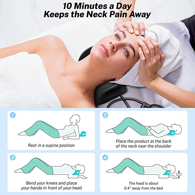 PU Foam Airbag Traction Pillow Polyurethane Cervical Massage Traction