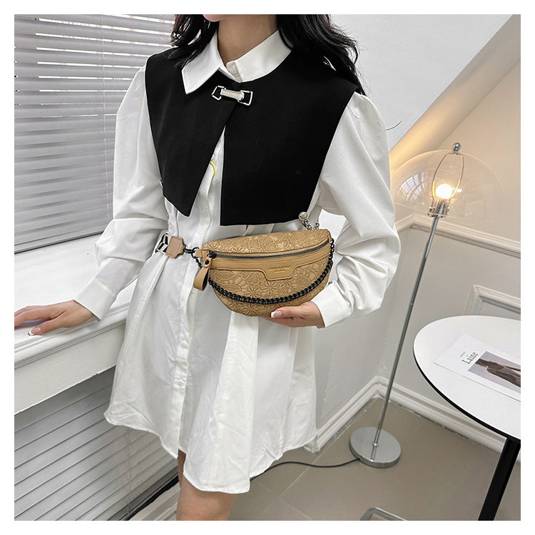 Women's Simple Chest Bag Temperament Chain Comfort And Casual Crossbody
