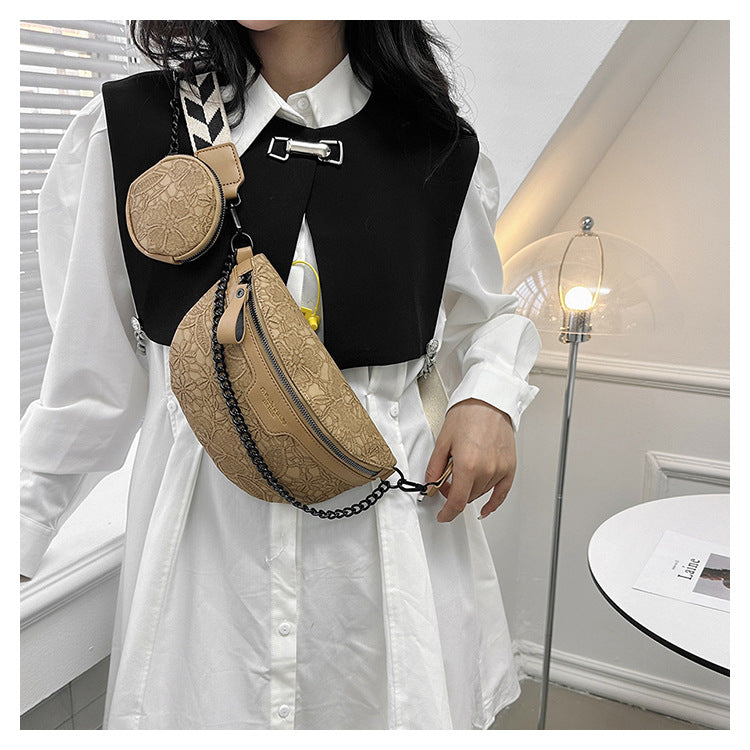 Women's Simple Chest Bag Temperament Chain Comfort And Casual Crossbody