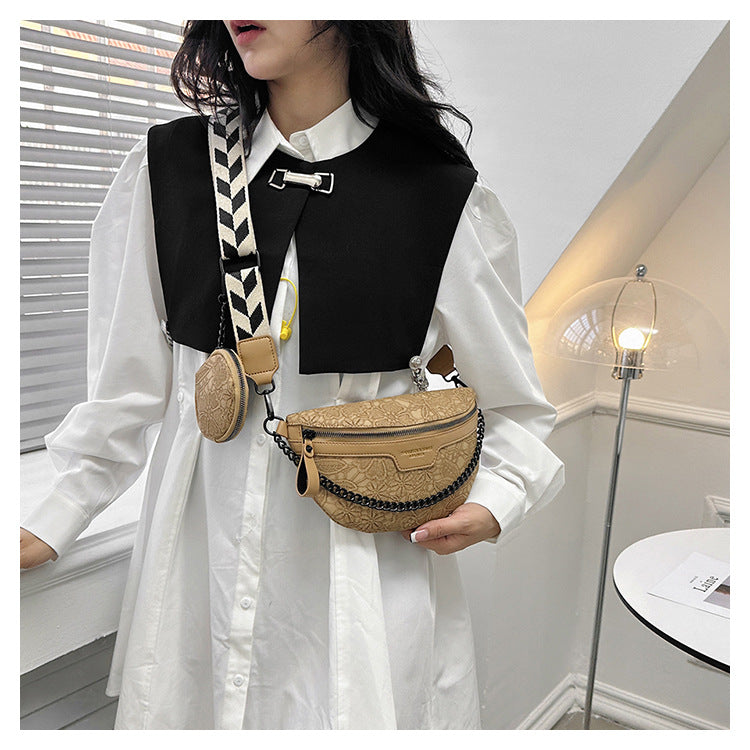 Women's Simple Chest Bag Temperament Chain Comfort And Casual Crossbody