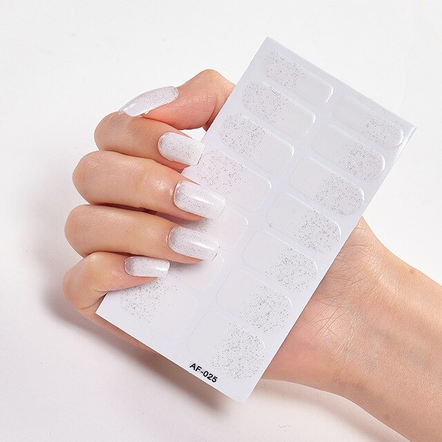 Solid Colors And Creative Nail Art Creative Women Salon Nail Decoration Fashion Nail Polish Nails Sticker Designer Nail Strips