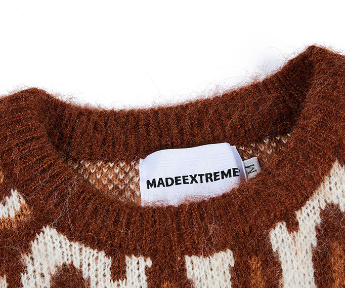 Street Retro Striped Round Neck Sweater For Men And Women