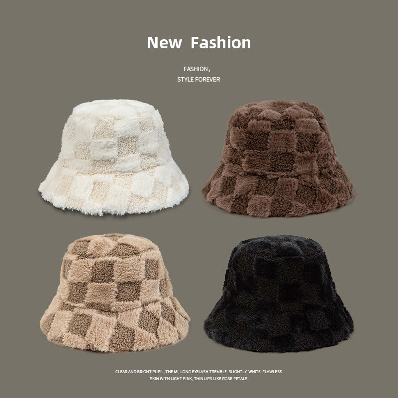 Autumn And Winter Lambswool Fisherman Basin Hat
