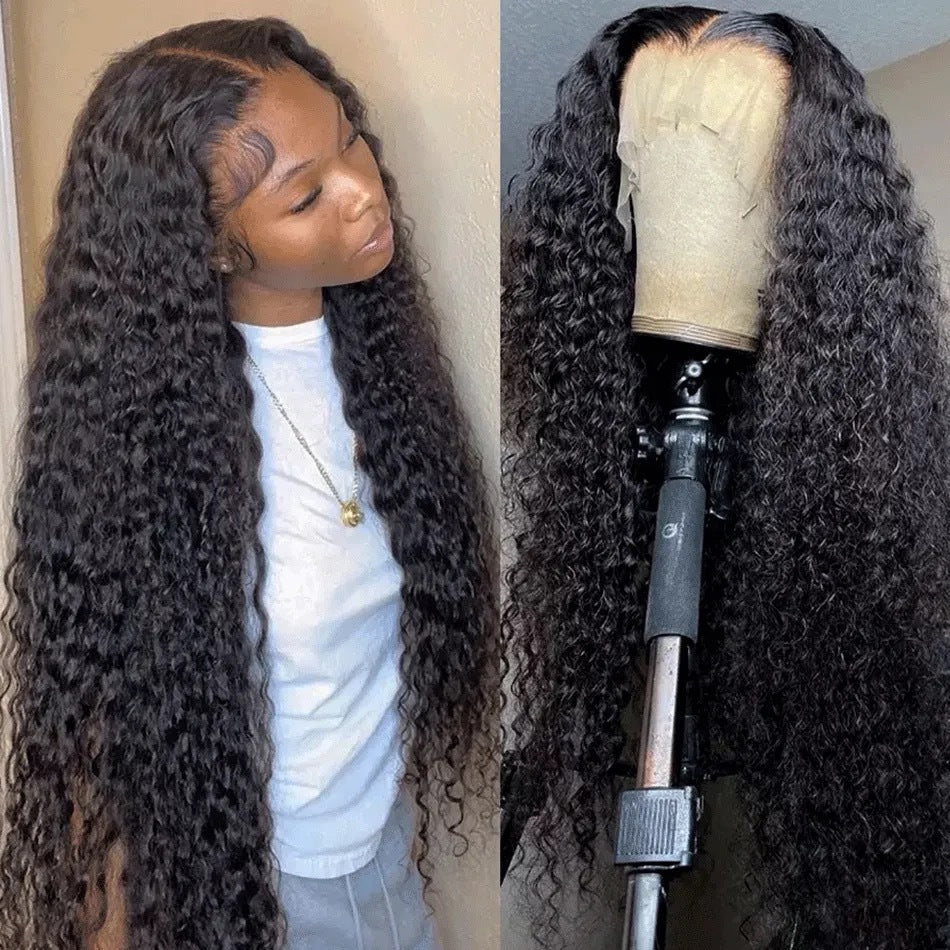 Front Lace Long Curly Wig Head Cover 13x 4