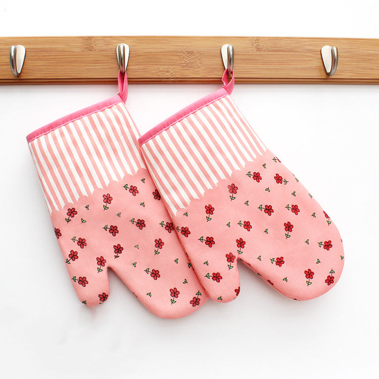 Thickened microwave oven gloves