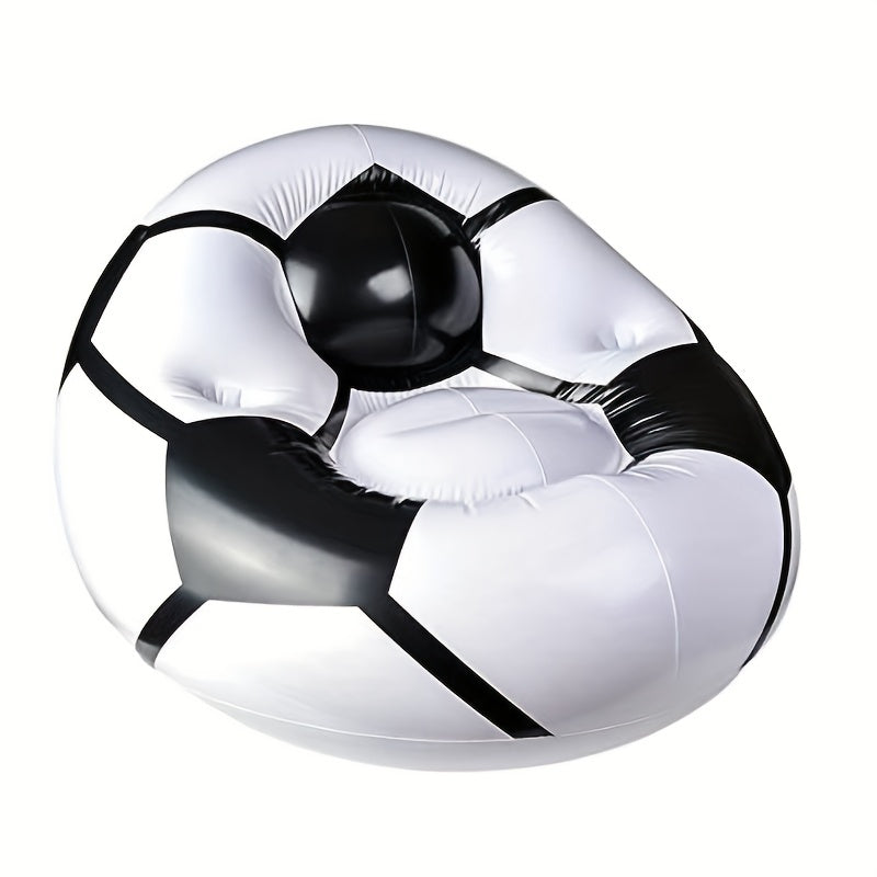 Outdoor Single Inflatable Sofa Inflatable Soccer Ball Chair Round Stool Portable Flocking Travel Inflatable Chair For Home Office