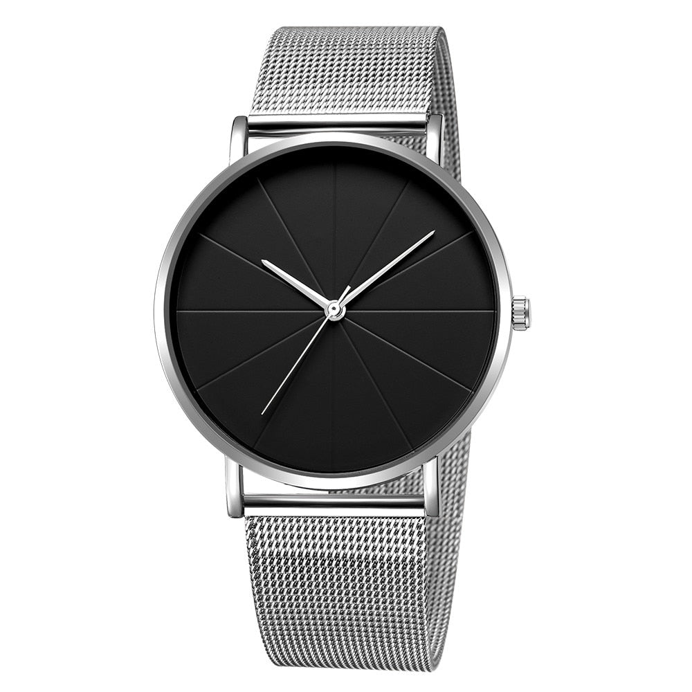 Alloy mesh belt watch