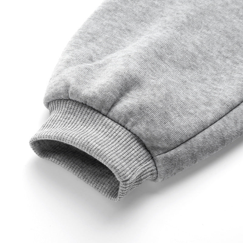 Efterårs- og vinterbrystprintet hættetrøje, afslappet løs sweater