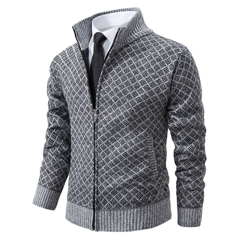 Men's Fashion Plaid Jacket Coat