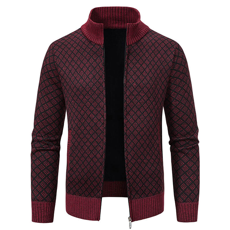 Men's Fashion Plaid Jacket Coat