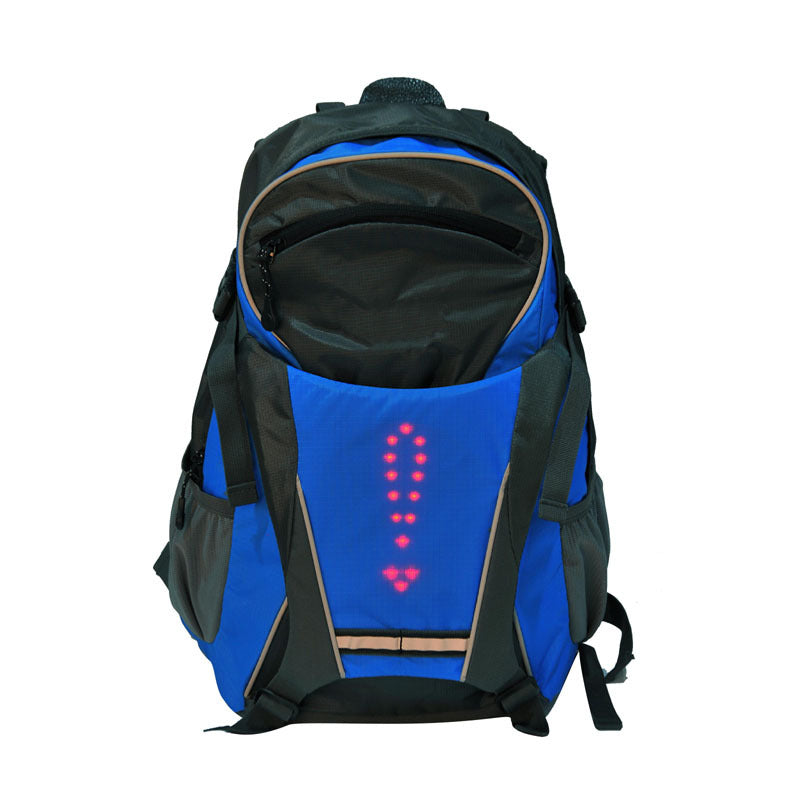Wireless remote control LED light warning backpack