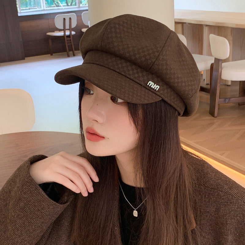 Autumn And Winter Look A Bit Retro Easy Matching Newsboy Hat