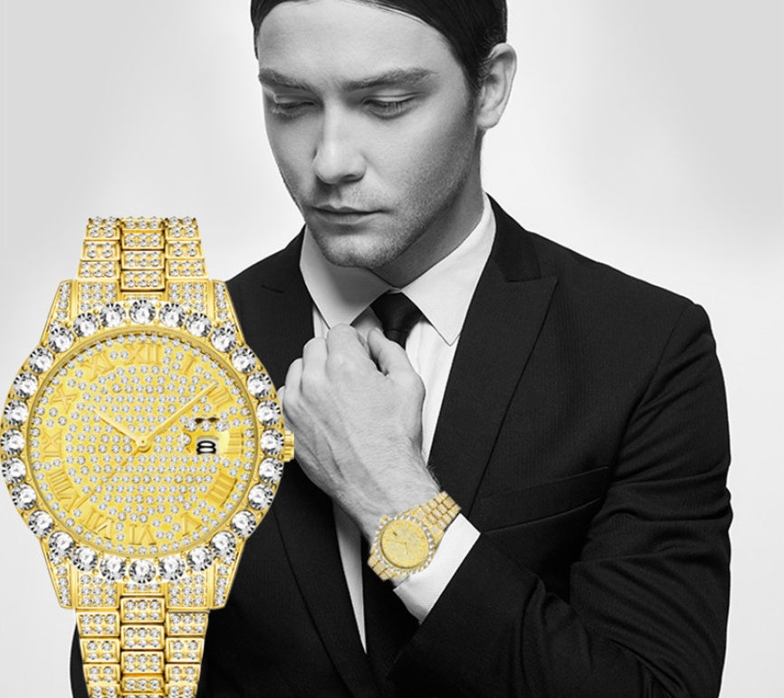Hip Hop Herreur med Fuld Rhinestone