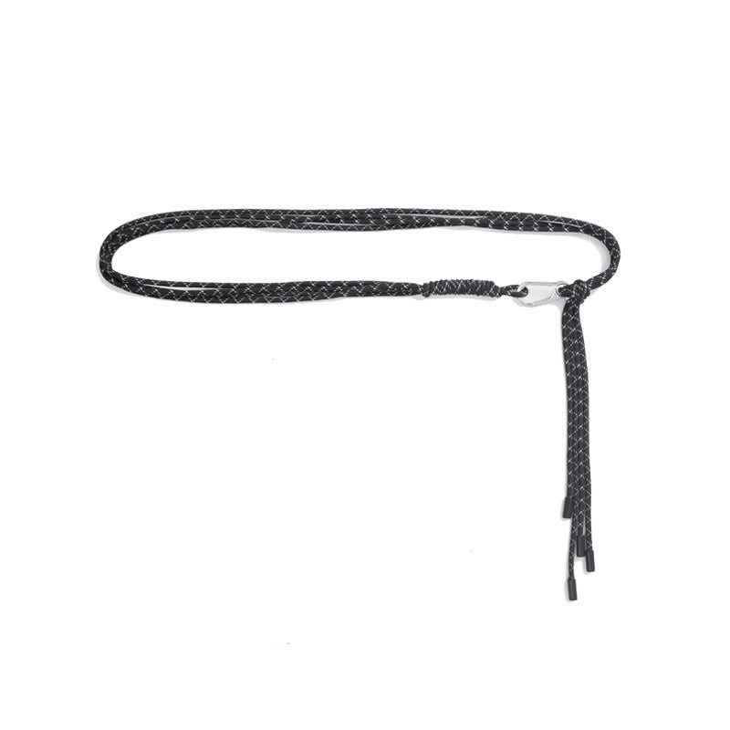 Summer Evergreen Trendy Unique Waist Strap Pants Simple Woven Belt
