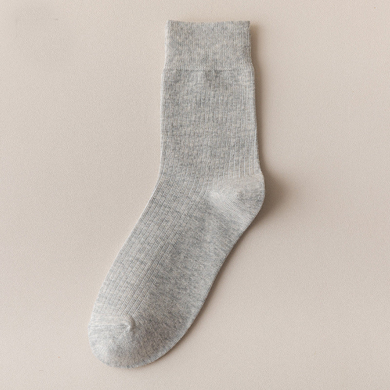 Solid Color Vertical Stripe Deodorant Business Stockings