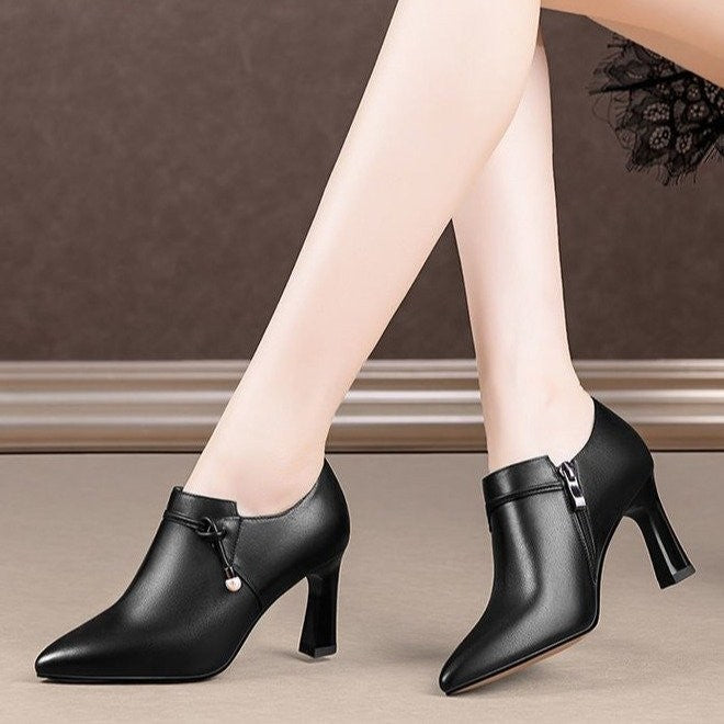 Fine All-match Deep Mouth Women's Single Heel