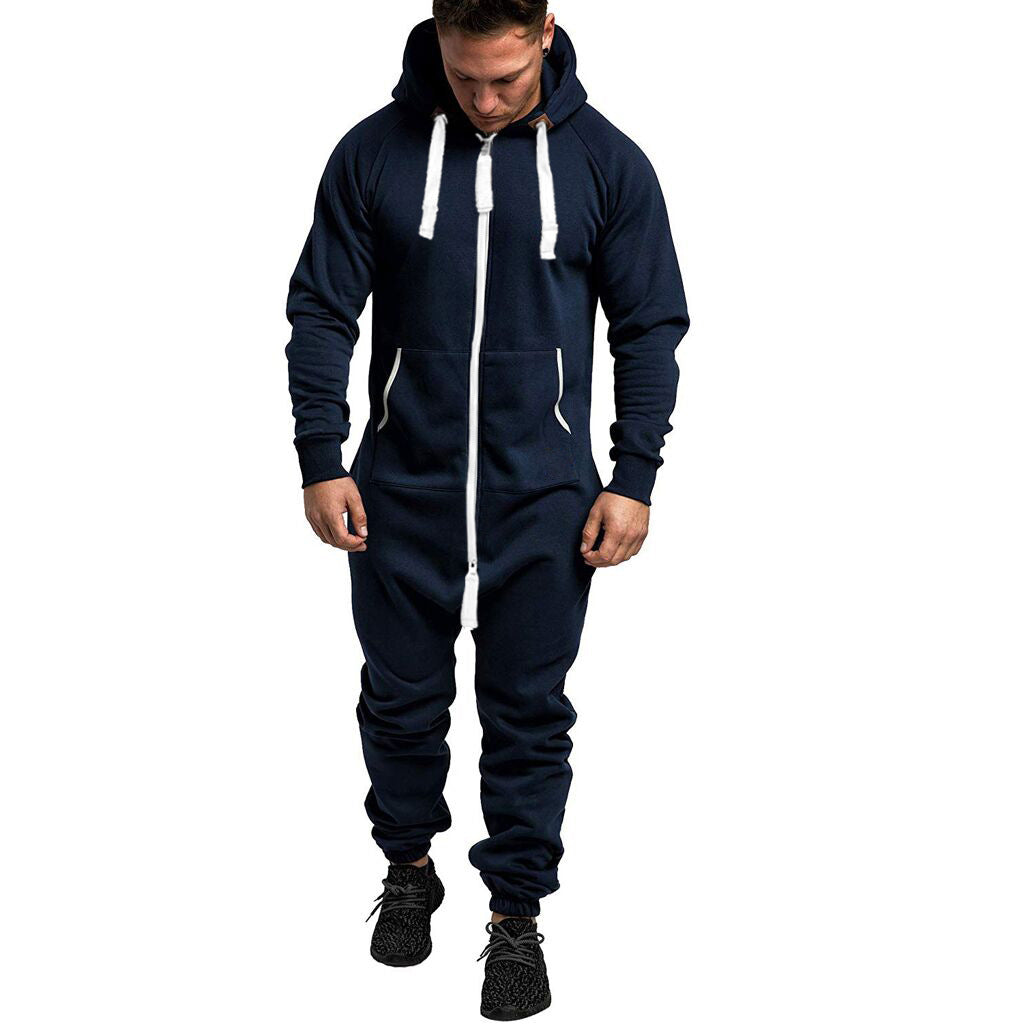 Hooded fleece bodysuit