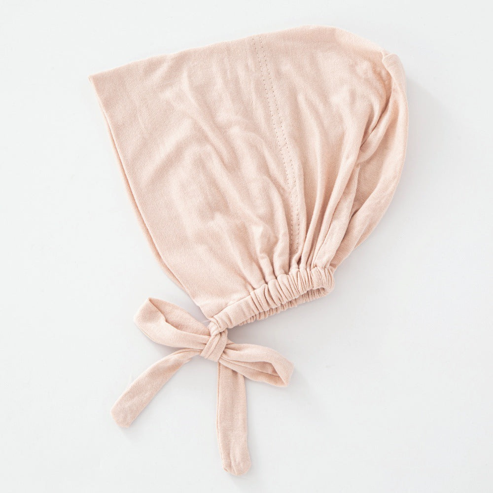 Women's Fashion Solid Color Lace-up Bottoming Hood