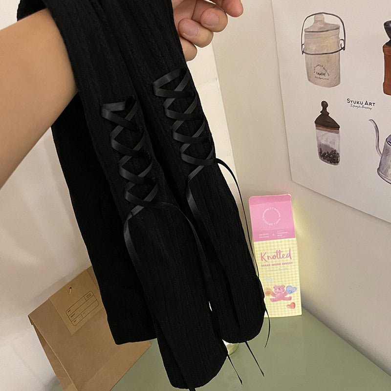 Love Pattern Cute Student Bottoming Pantyhose