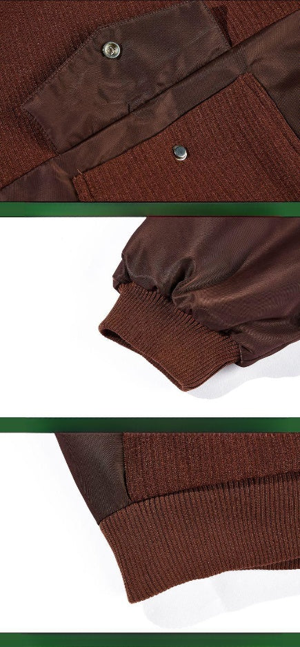 Men's And Women's Solid Color Pilot Loose Jacket