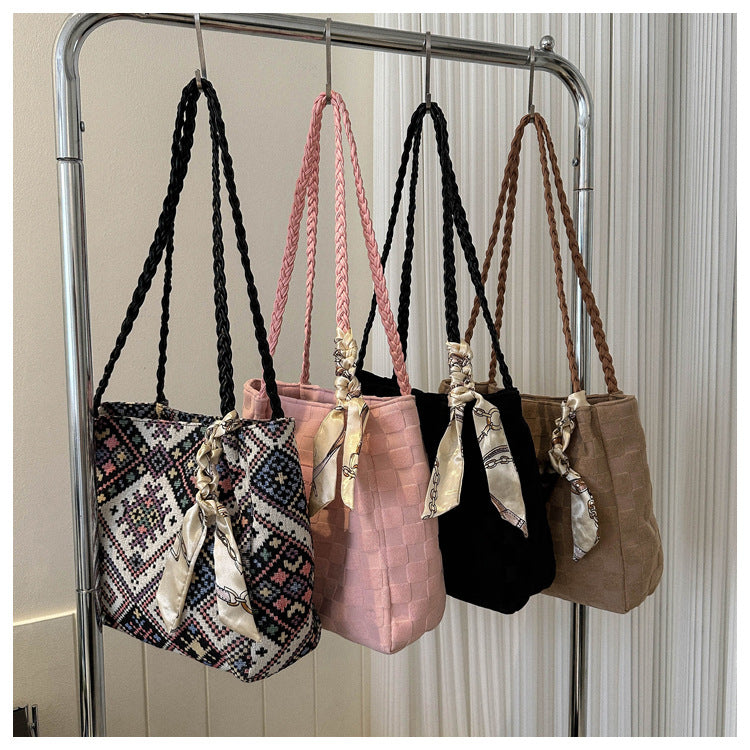 Ethnic Style Fake Style Scarf New Style Shoulder Bag Fashion