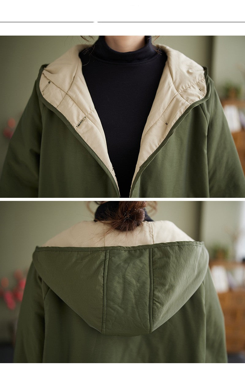 Loose Slimming And Fashionable Cotton-padded Coat