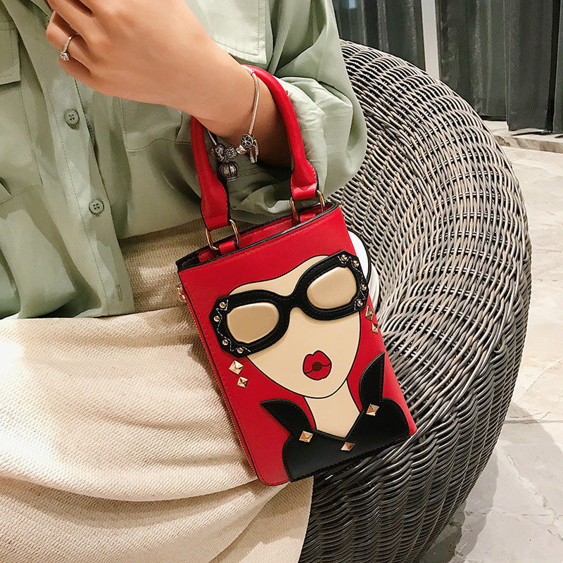 Versatile one-shoulder small square bag new