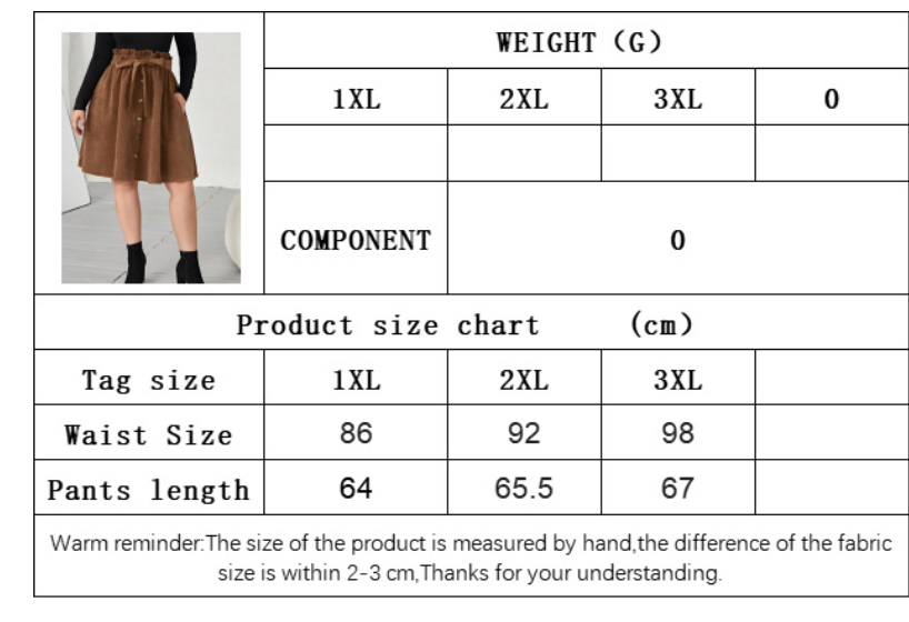 Dame polyester paraply-skirt retro slankende højtaljet casual