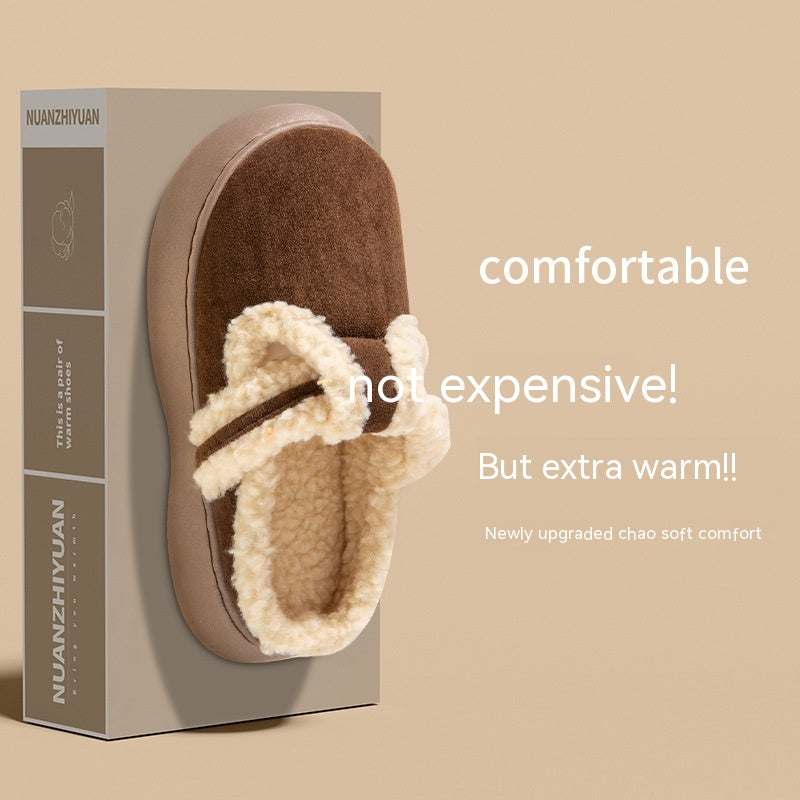 Women's Fur Slippers Winter Interior Home Plush All-matching