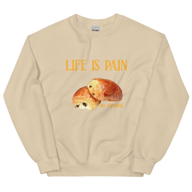 European American Fashion Floral Print Life Is Pain Round Neck Autumn And Winter Bottoming Long Sleeve