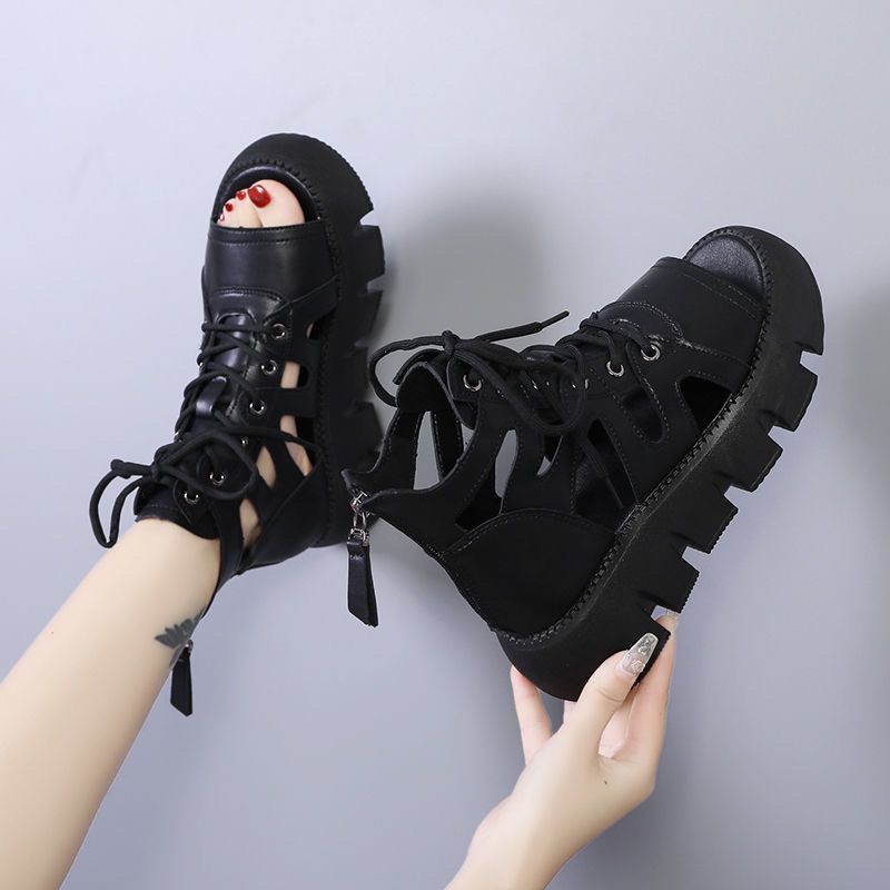 Women's Comfortable Retro Hollow-out Muffin Sandals