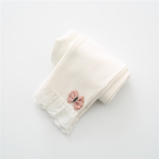 Amber Cotton Baby Girl Leggings