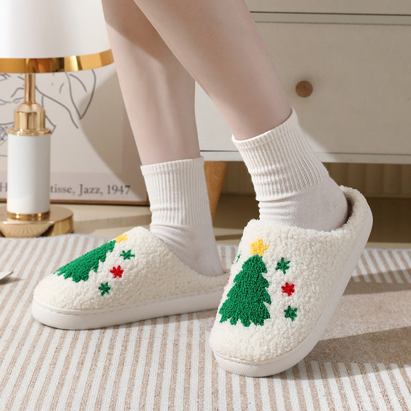 Home Warm Winter Cotton Slippers Thick Non-slip