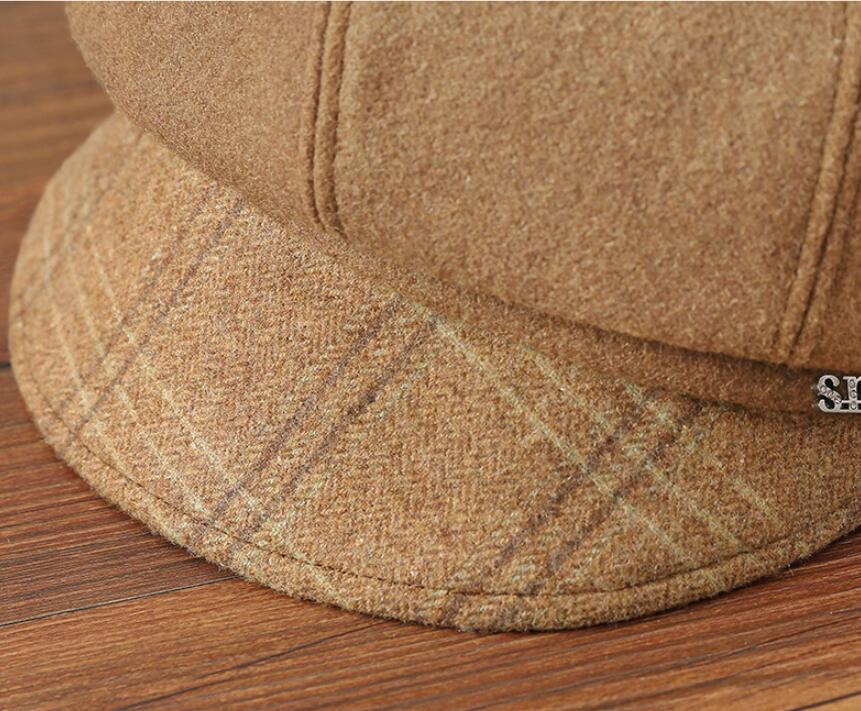 Women's Autumn And Winter Wool Blended Hat