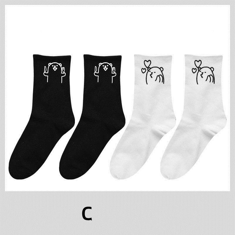 Cute funny solid color stockings