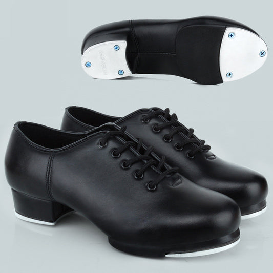 Fashion Women's Faux Leather Soft Sole Tap Shoes