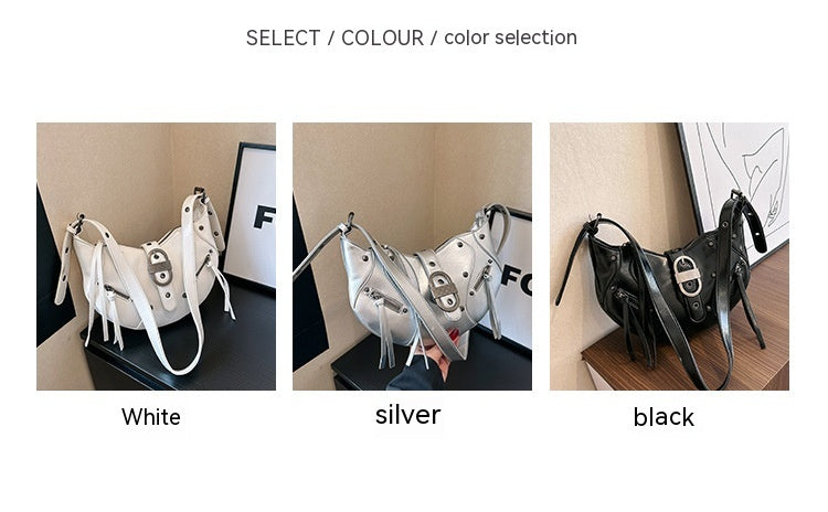 Dumpling Leisure Commute French Rivet Motorcycle Bag