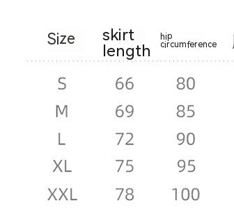 Pure Wool Skirt Women's Mid-length High Waist Slim Fit