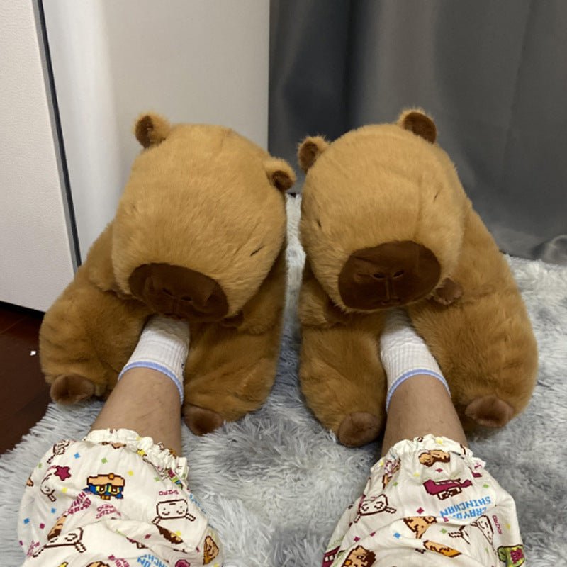 Cartoon Capybara Cotton Slippers Wholesale