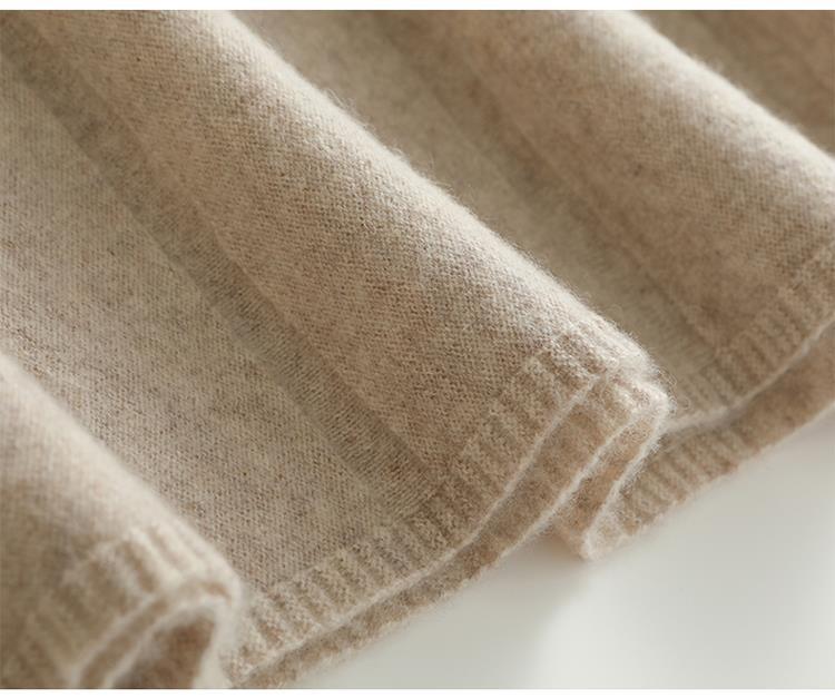 Women's Mid-length Pure Wool Thickened Skirt