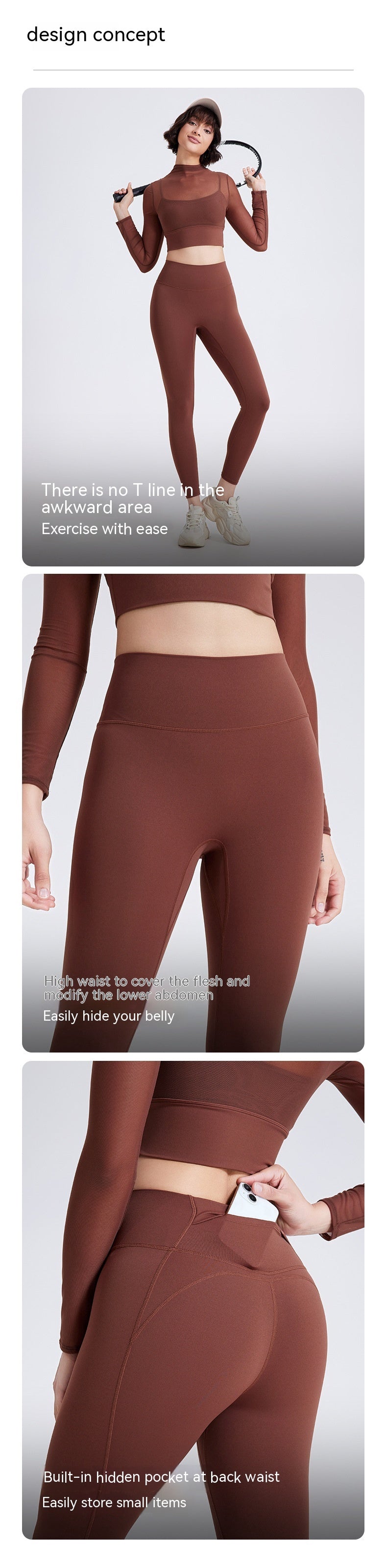 High Waist Peach Hip Lifting Nude Feel Yoga Pants Women