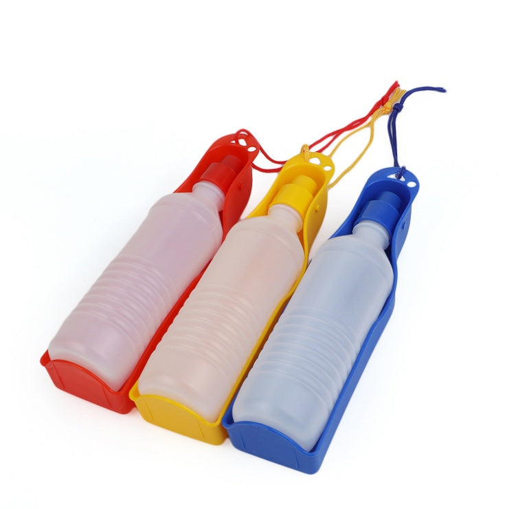 Dog Water Bottle Feeder With Bowl Plastic Portable Water Bottle Pets Outdoor Travel Pet Drinking Water Feeder 40FB18