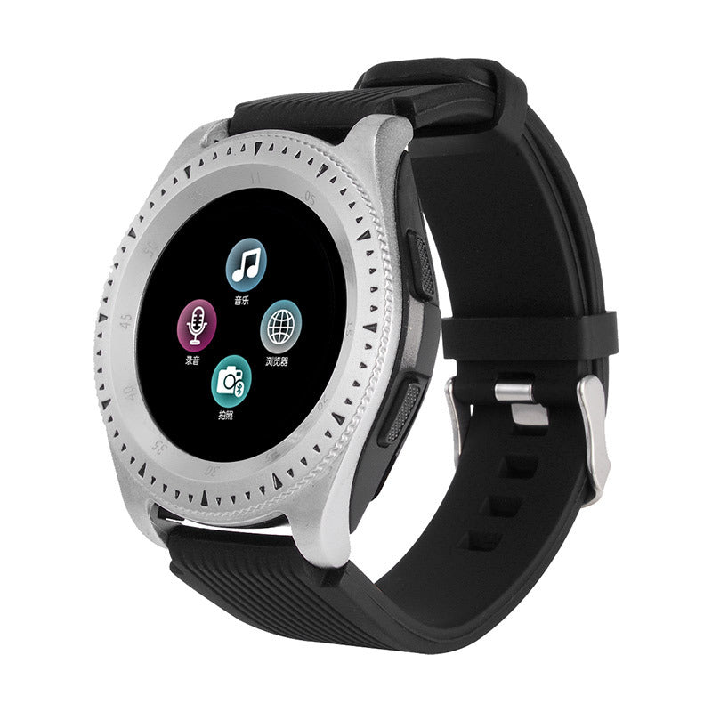 Smartwatch-telefonkort 1,3 rund skærm én knap SOS sports skridt smartwatch Bluetooth smart-armbånd